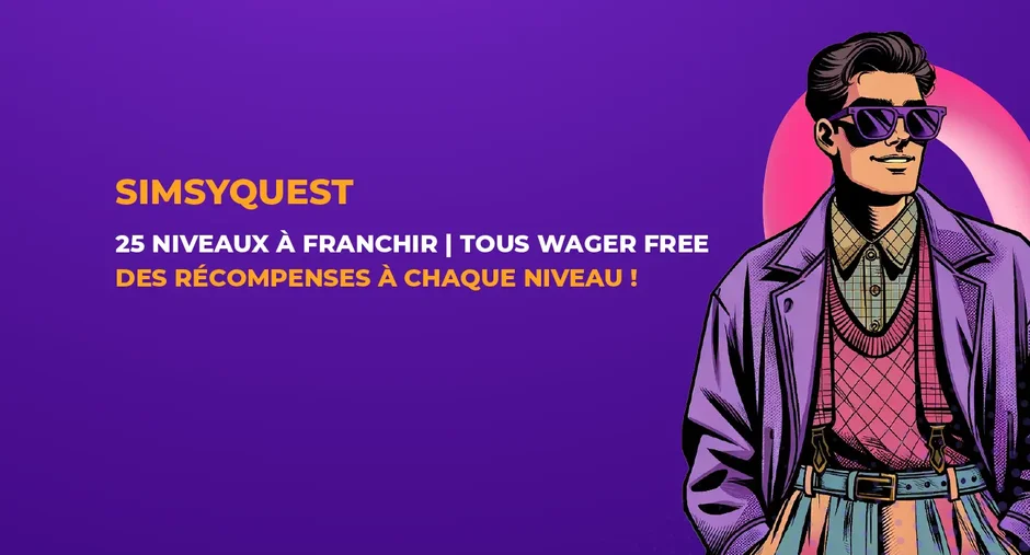 Bannière de la promotion SimsyQuest sur Simsinos