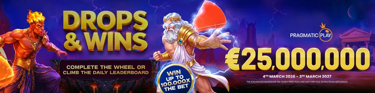 Bannière promotionnelle Drops & Wins de Pragmatic Play