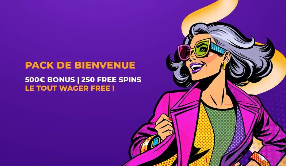Bannière du pack de bienvenue Simsinos Casino